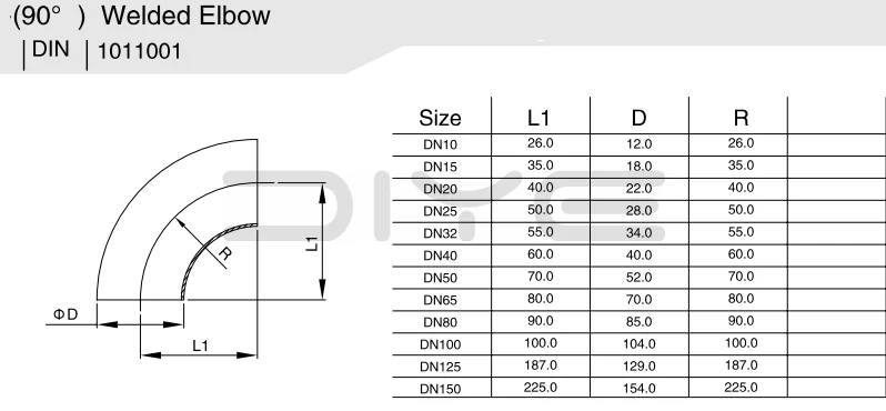 Sanitary Stainless Steel Elbow