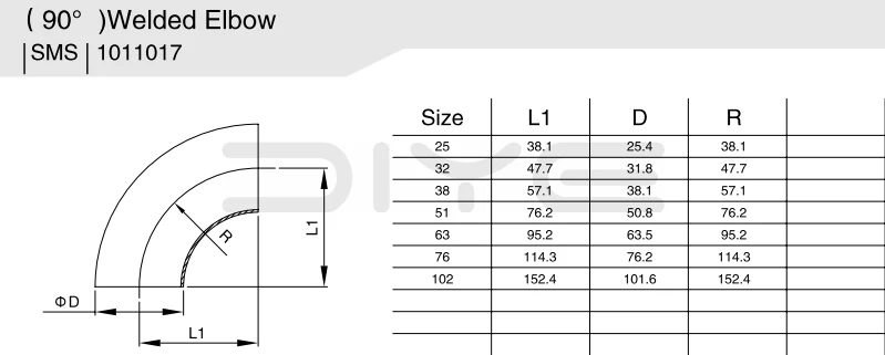 Sanitary Stainless Steel Elbow