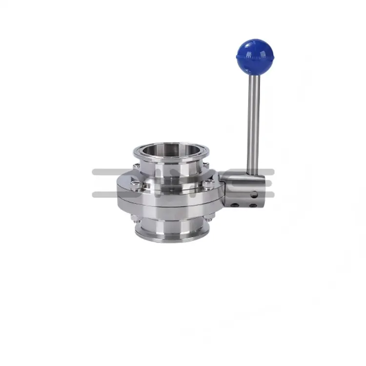 Supapă fluture cu clemă sanitară